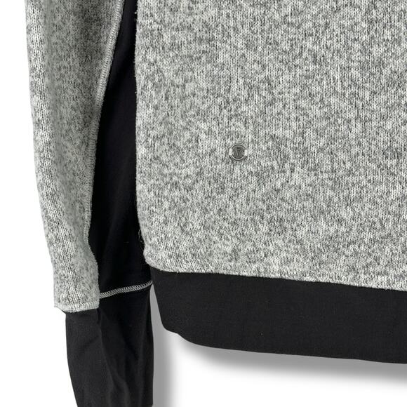 Lululemon Fleet Street Pullover Sweatshirt Heather Gray Soot Est. Sz 6 - Picture 4 of 5